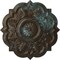Ekena Millwork Deria Ceiling Medallion (Fits Canopies up to 6"), 20 1/4"OD x 1 1/2"P, Bronze Blue Patina CM20DRBBS - alternate 1